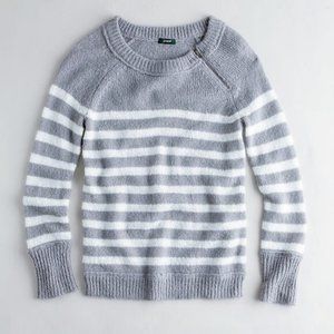 J. Crew Chalet Stripe Zip Sweater